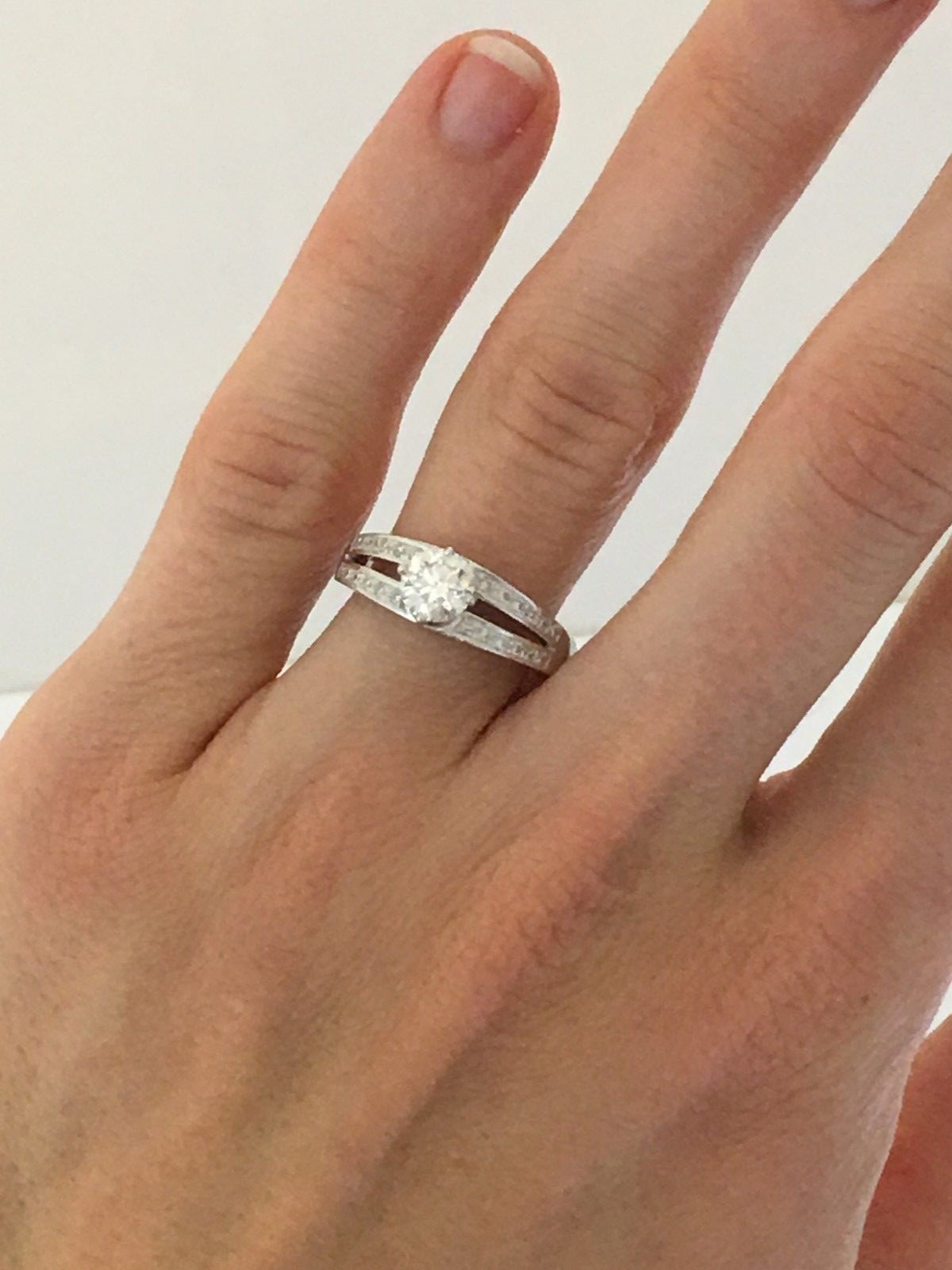 0.86ct Round Brilliant Hearts & Arrows Diamond Ring — GIA Certified, 14k Gold