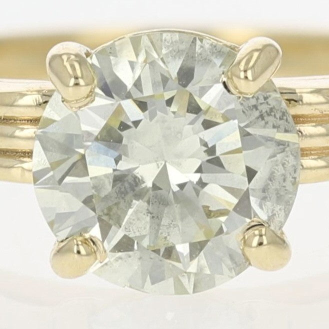 2.24ct Round Brilliant Diamond Solitaire Ring — GIA Certified, 14k Yellow Gold