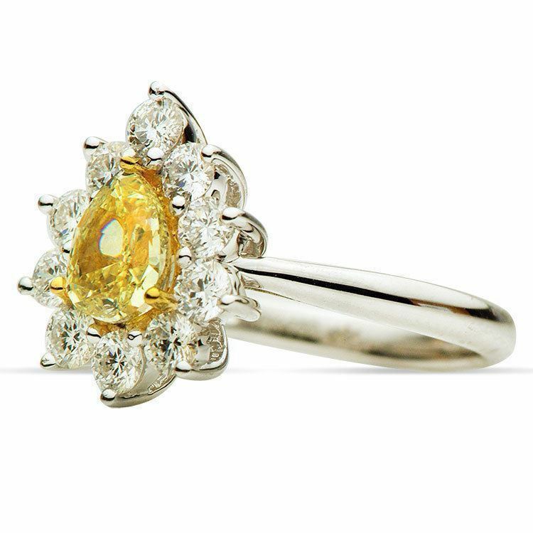 1.91ct Two-Tone Diamond Engagement Ring — GIA Certified, 18k White & Yellow Gold