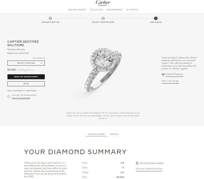 0.60ct Round Brilliant Diamond Halo Engagement Ring — GIA Certified, Platinum
