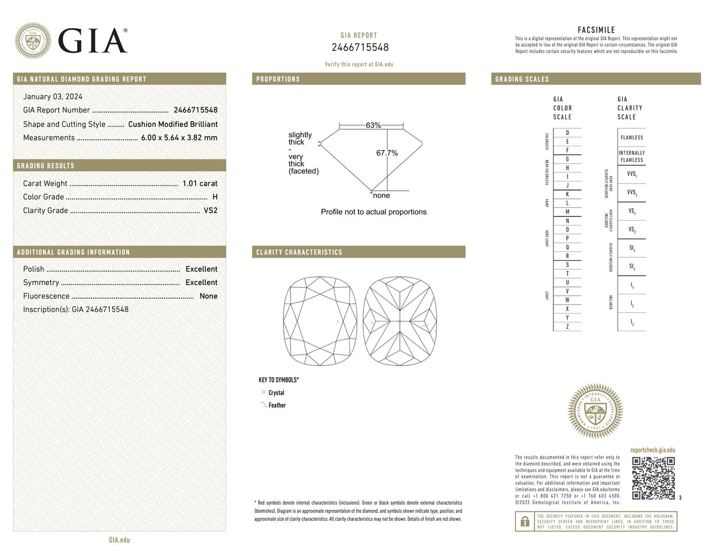 1.36ct Cushion Diamond Solitaire with Accents Ring — GIA Certified, 14k White Gold
