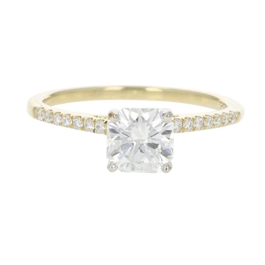 1.12ct Emerald Cut Diamond Engagement Ring — GIA Certified, Platinum