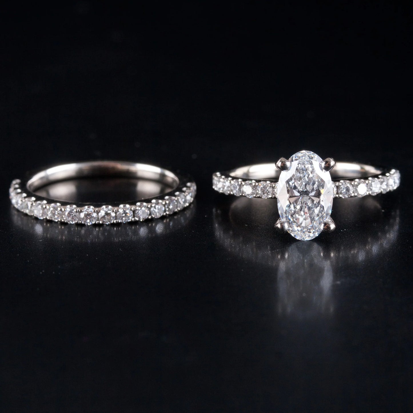 1.68ct Oval Diamond Engagement Ring — GIA Certified, 14k White Gold
