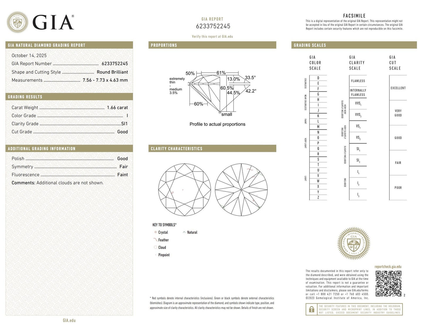 1.66ct Old European Cut Diamond Art Deco Ring — GIA Certified, Platinum
