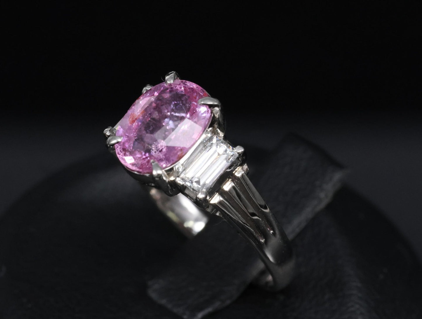 2.10ct Oval Sapphire Diamond Ring — GIA Certified, Platinum