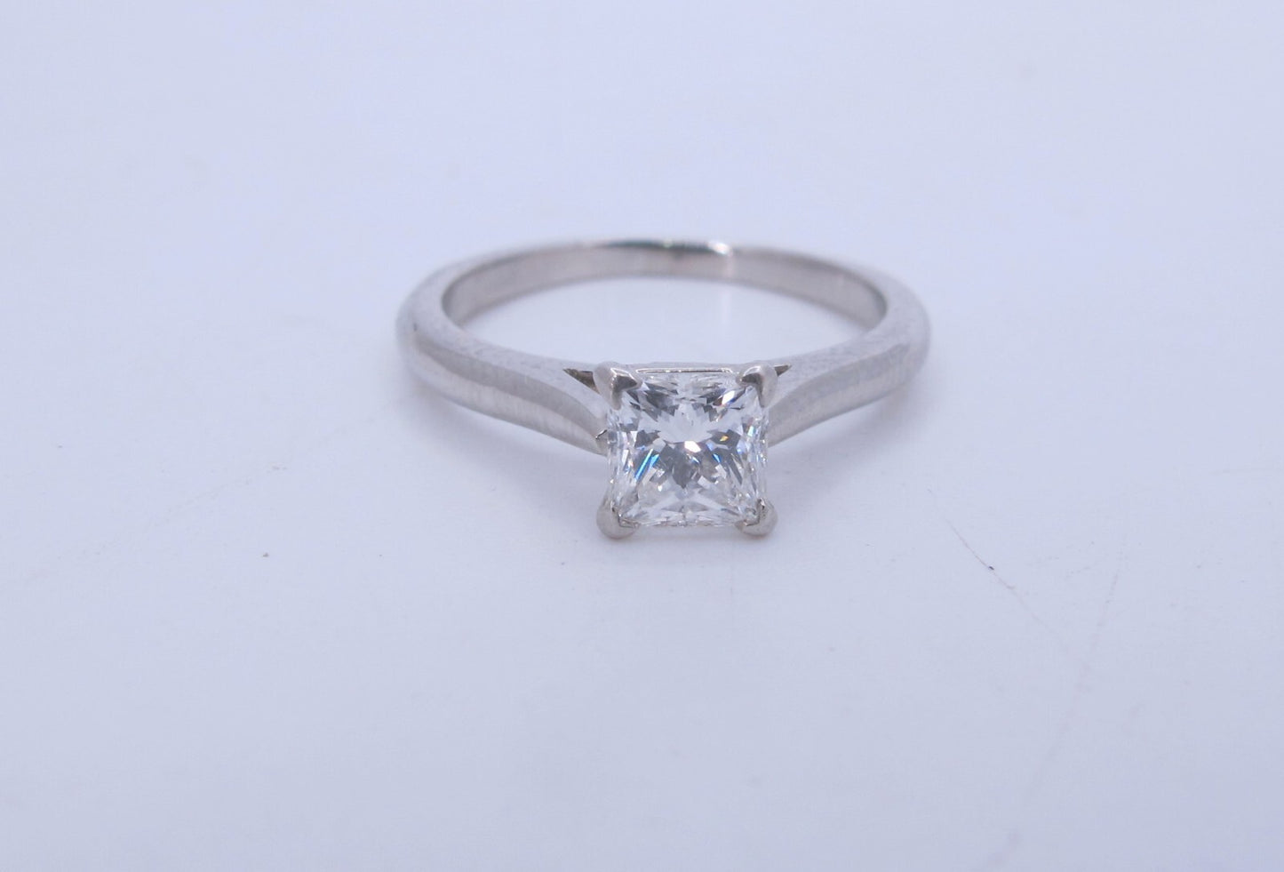 0.72ct Round Brilliant Diamond Engagement Ring — GIA Certified, Platinum