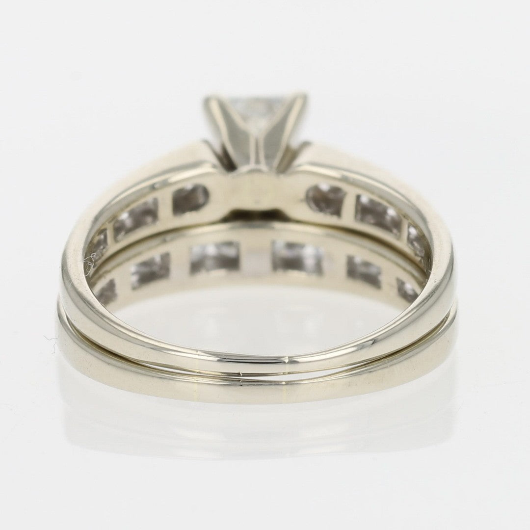 1.64ct Princess Cut Diamond Engagement Ring — GIA Certified, 14k Multi-Tone Gold