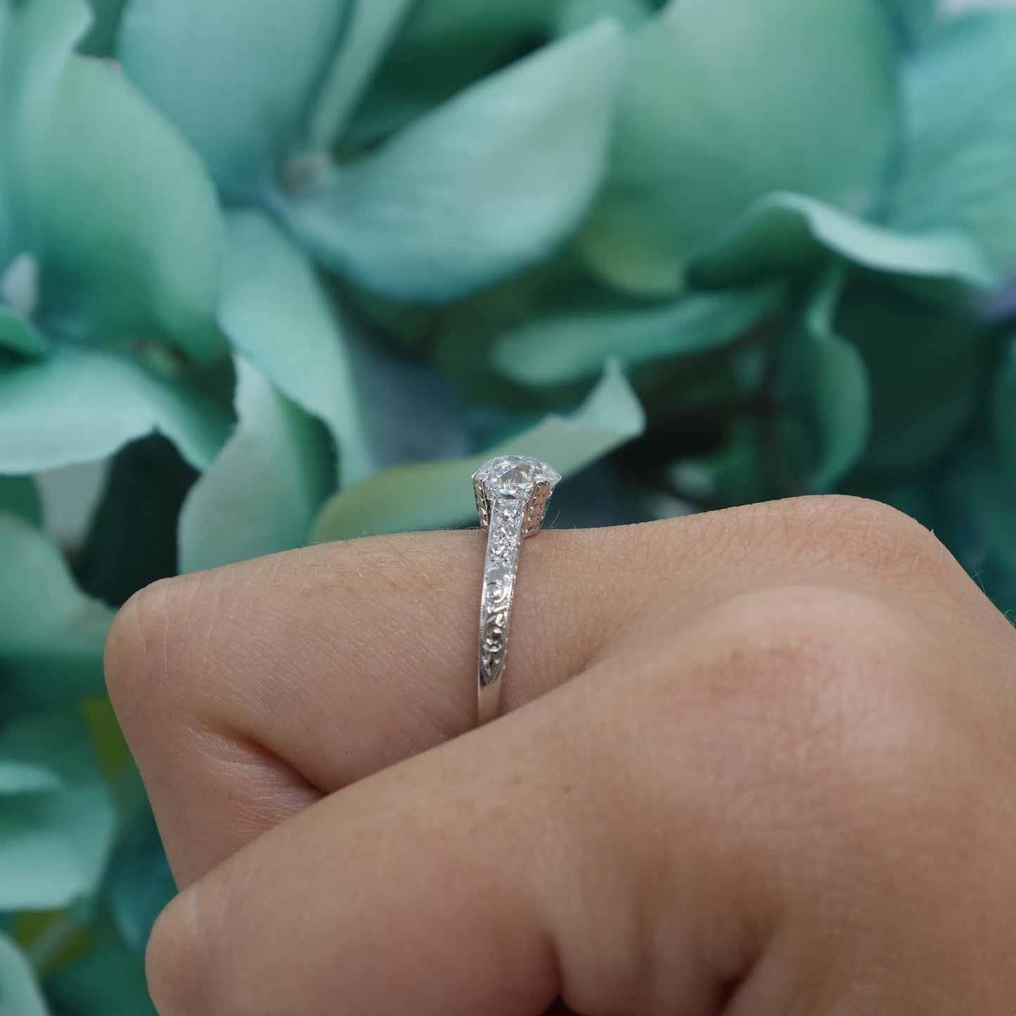 0.98ct Marquise Diamond Engagement Ring — GIA Certified, Platinum