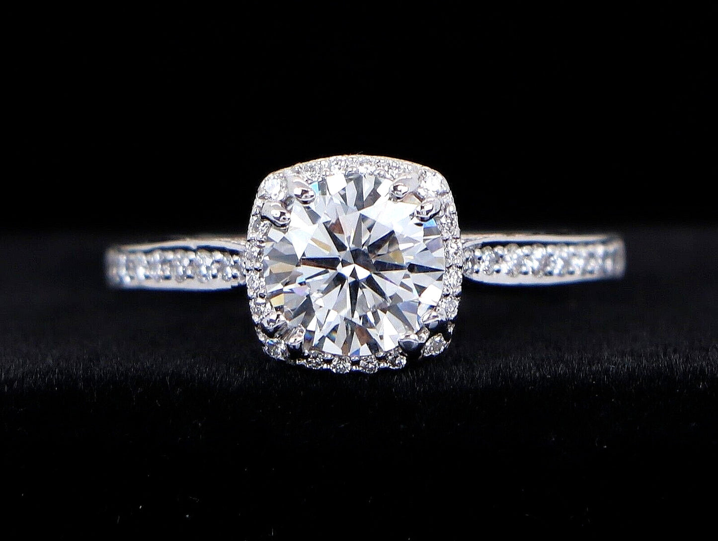 1.26ct Round Brilliant Diamond Engagement Ring — GIA Certified, 18k White Gold