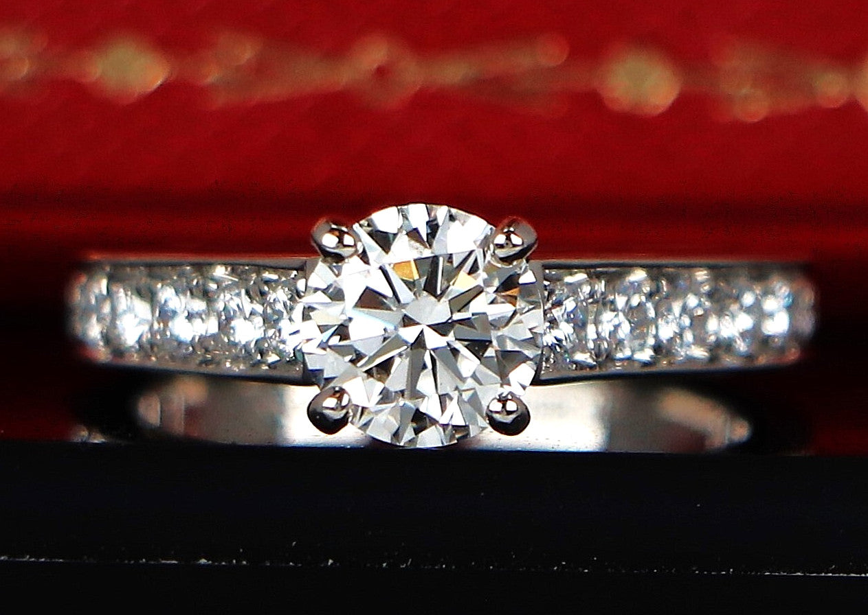 0.73ct Round Brilliant Diamond Engagement Ring — GIA Certified, Platinum