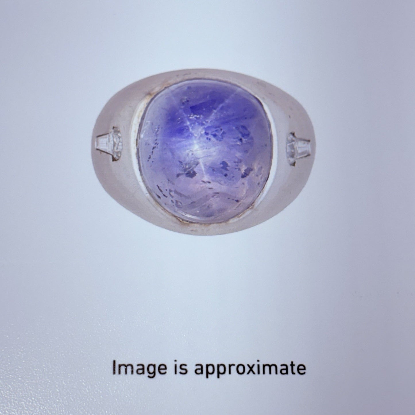 27.35ct Star Sapphire Diamond Ring — GIA Certified, 14k Gold