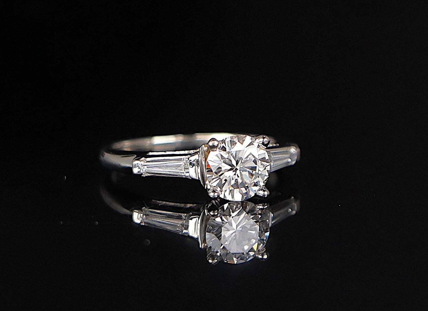0.99ct Round Brilliant Diamond Engagement Ring — GIA Certified, Platinum