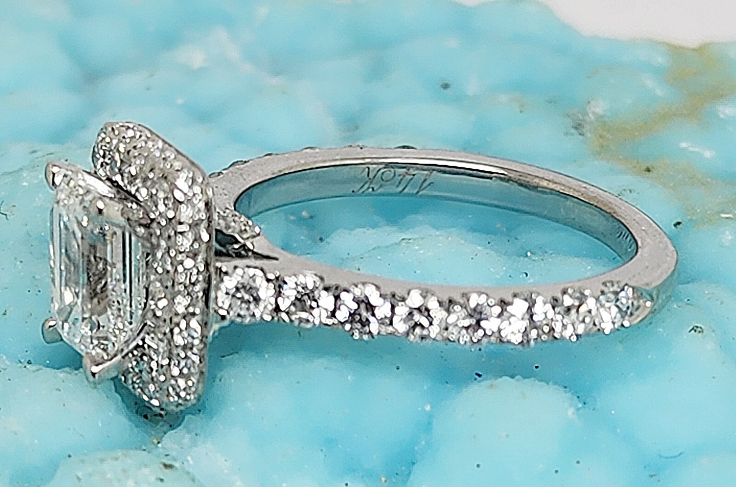 1.08ct Old Mine Cut Diamond Engagement Ring — GIA Certified, Platinum