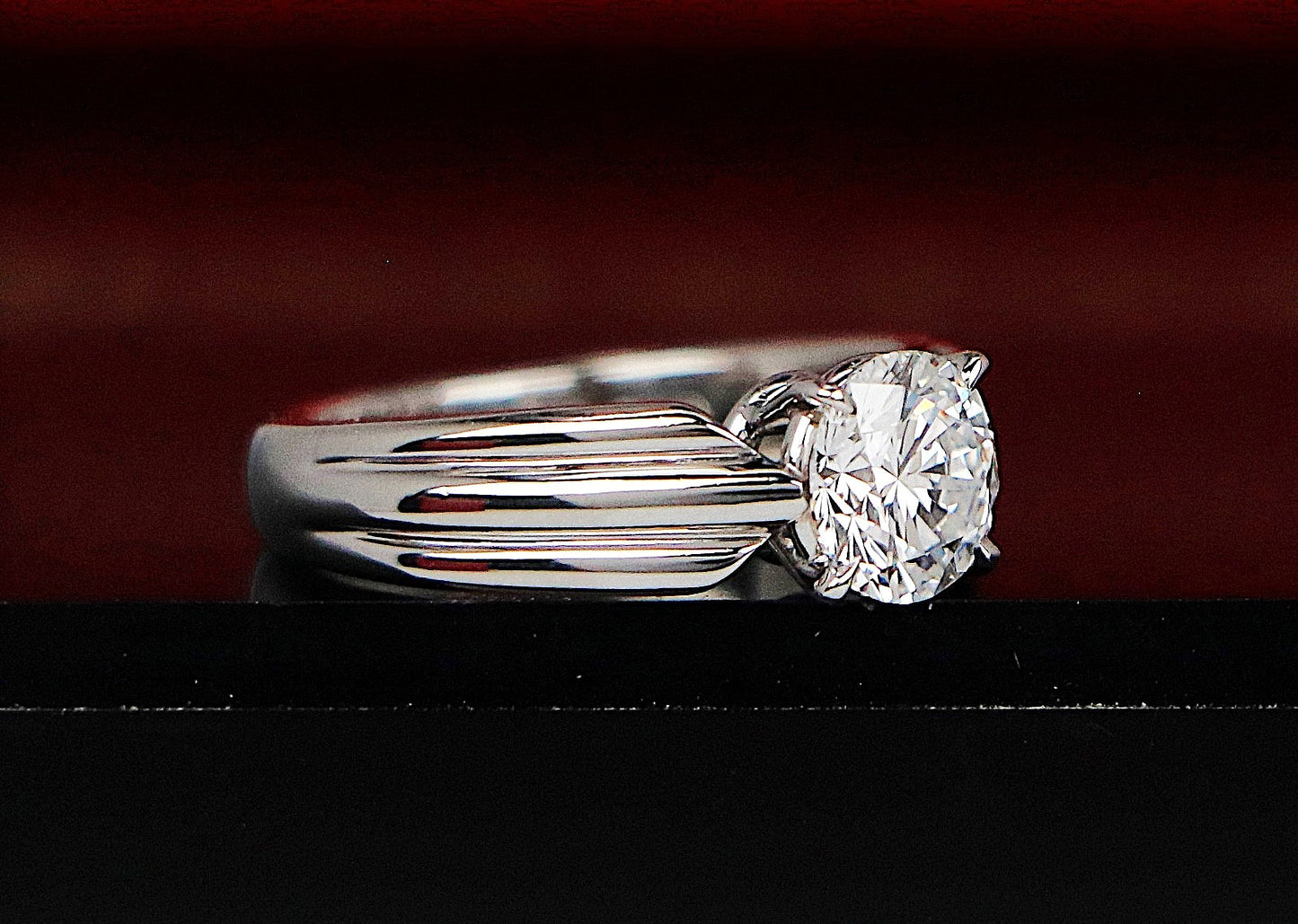 1.02ct Round Brilliant Diamond Solitaire Ring — GIA Certified, Platinum