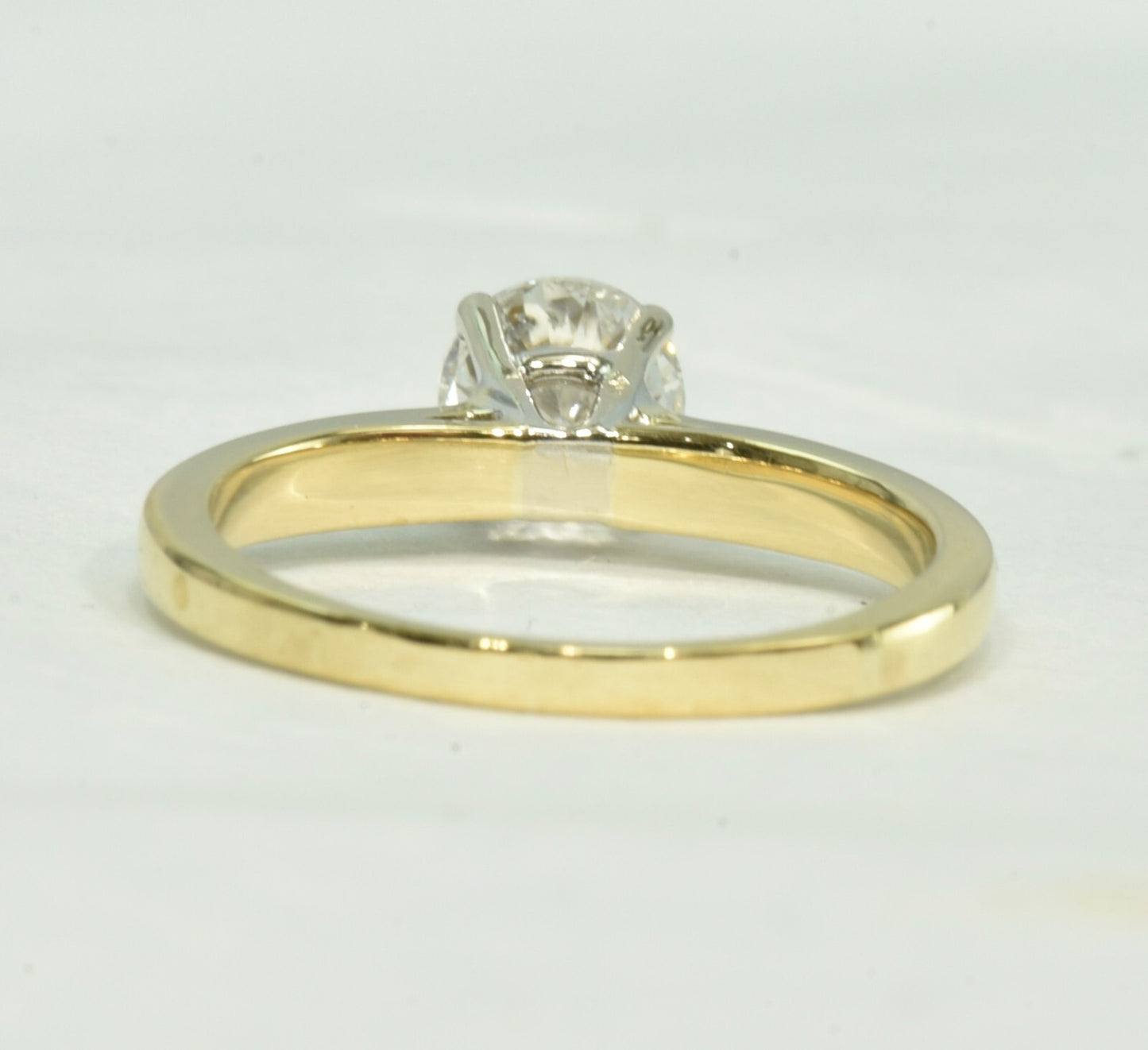 0.77ct Round Brilliant Diamond Vintage Solitaire Ring — GIA Certified, 18k Gold