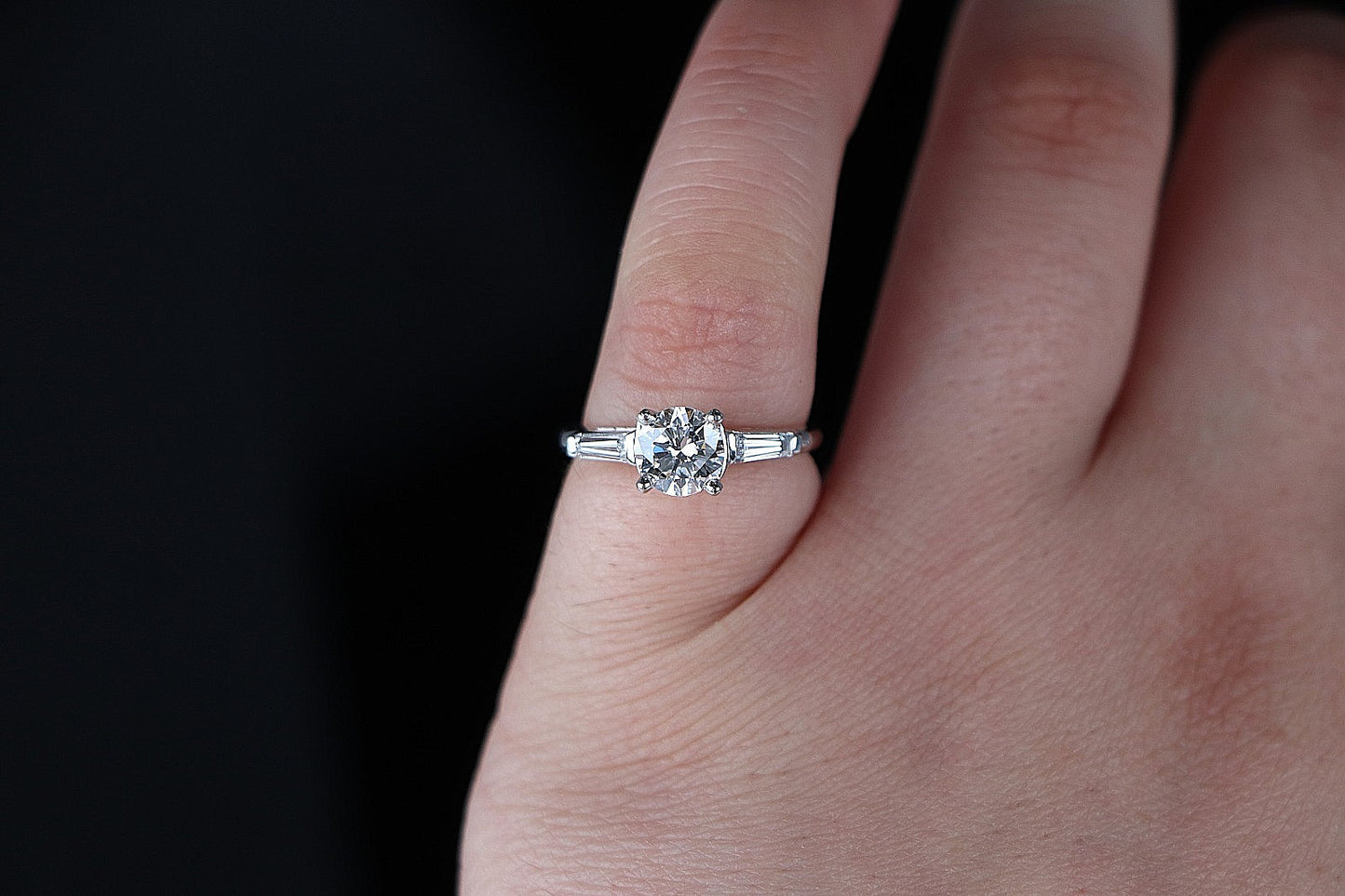 0.99ct Round Brilliant Diamond Engagement Ring — GIA Certified, Platinum