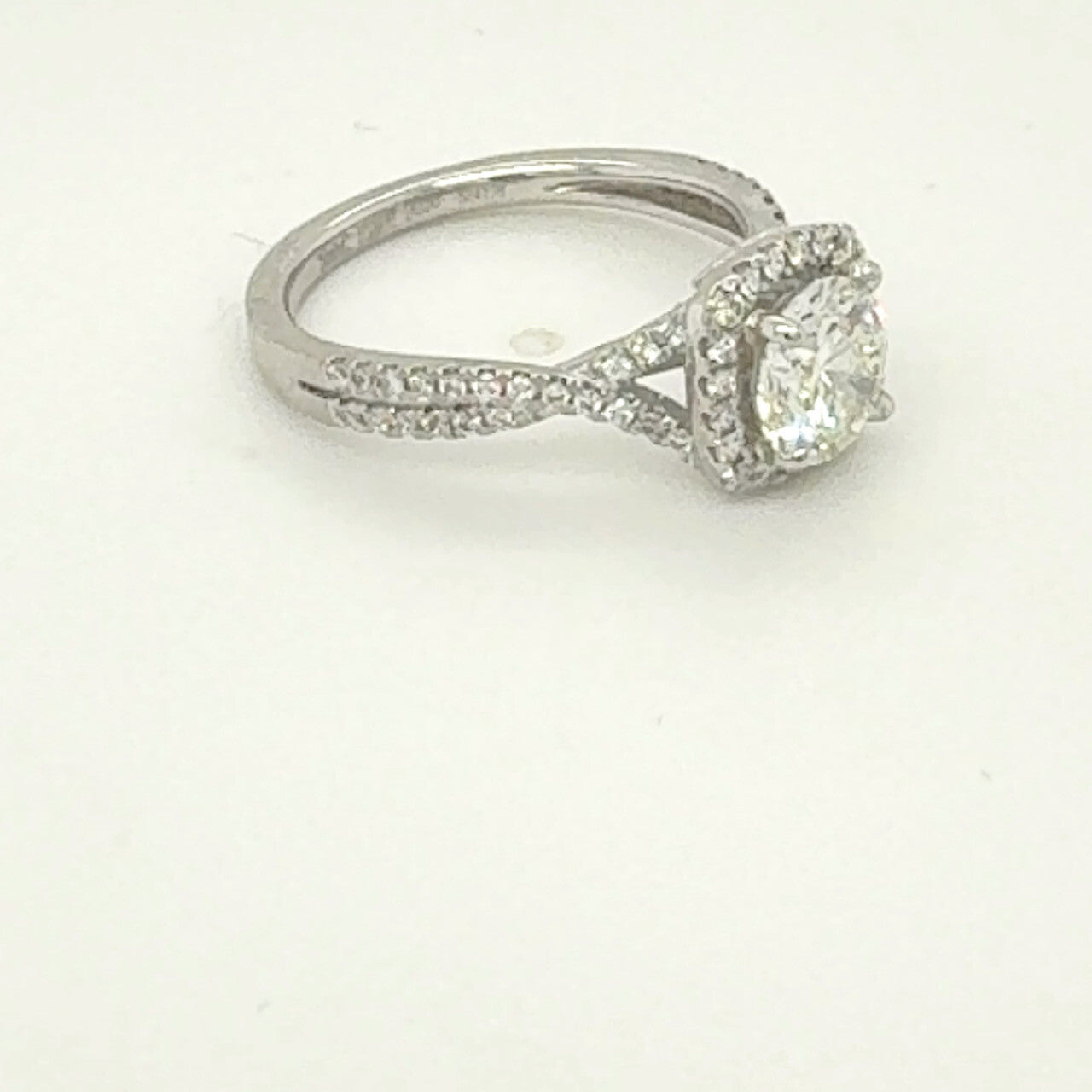 1.08ct Round Brilliant Diamond Engagement Ring — GIA Certified, Platinum