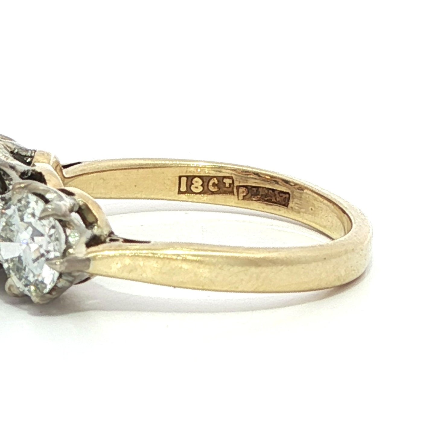 1.08ct Old Mine Cut Diamond Engagement Ring — GIA Certified, Platinum