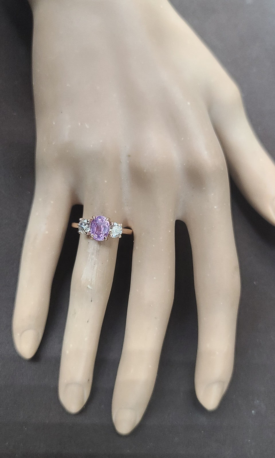 2.02ct Oval Pink Sapphire & 1.00ct Diamond Ring — GIA Certified, Platinum