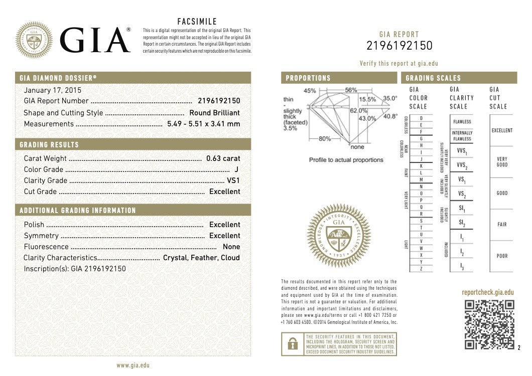 0.69ct Round Brilliant Diamond Solitaire Ring — GIA Certified, 950 Platinum
