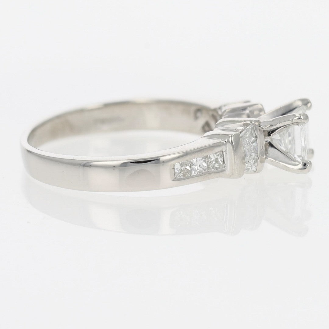0.73ct Princess Cut Diamond Solitaire Ring — GIA Certified, Platinum