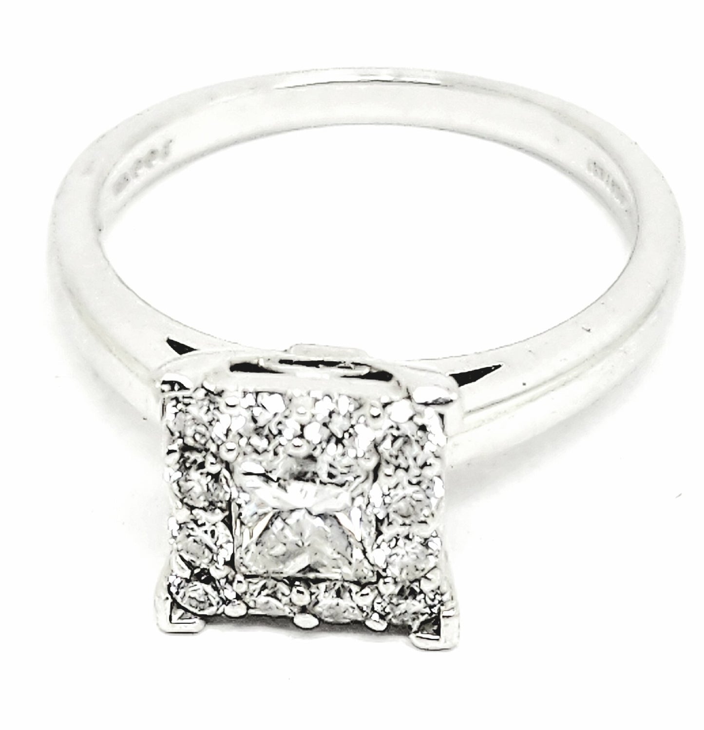 0.50ct Round Brilliant Diamond Cartier Ring — GIA Certified, 18k White Gold