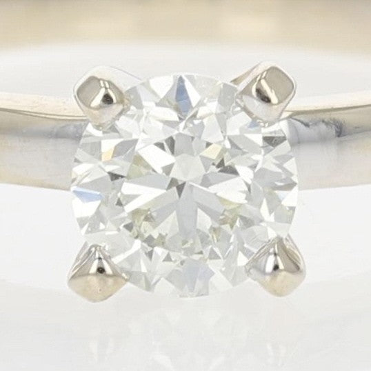 0.72ct Round Brilliant Diamond Engagement Ring — GIA Certified, Platinum