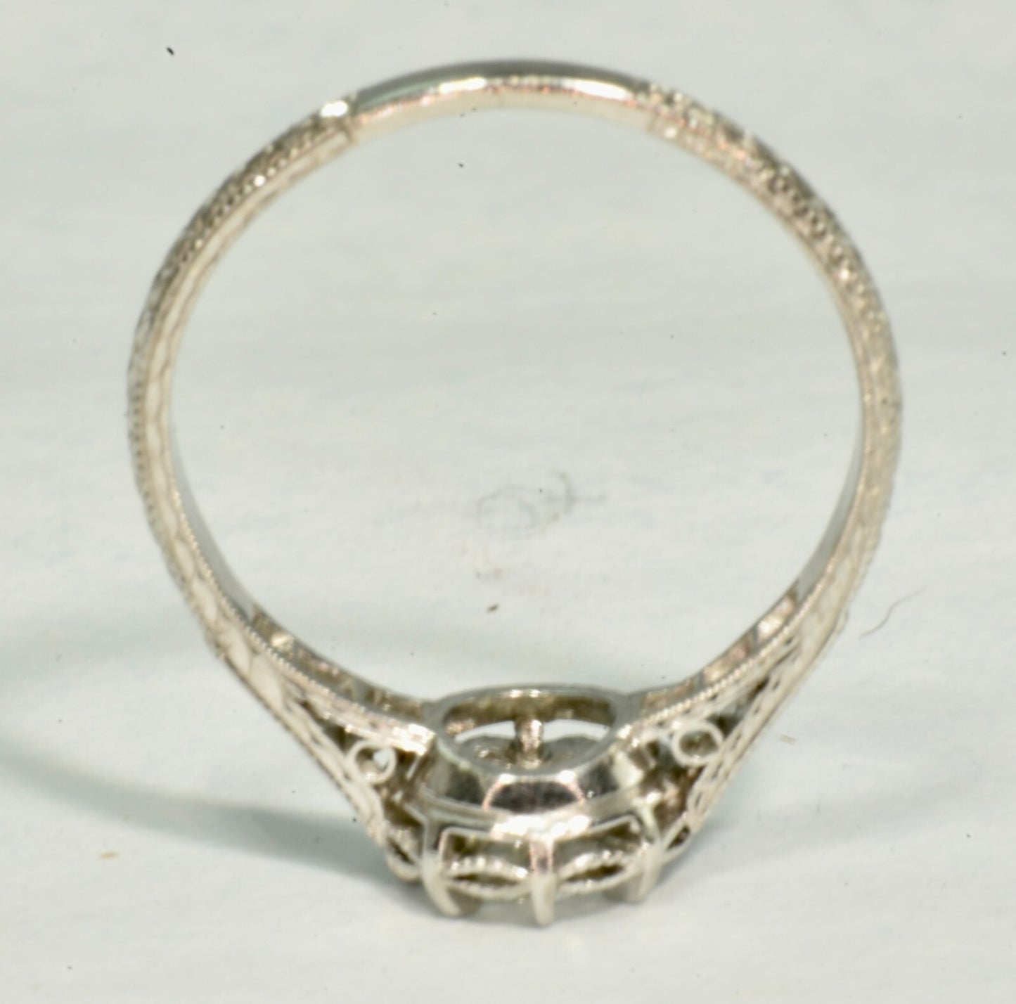 0.49ct Round Brilliant Art Deco Diamond Ring — GIA Certified, Platinum