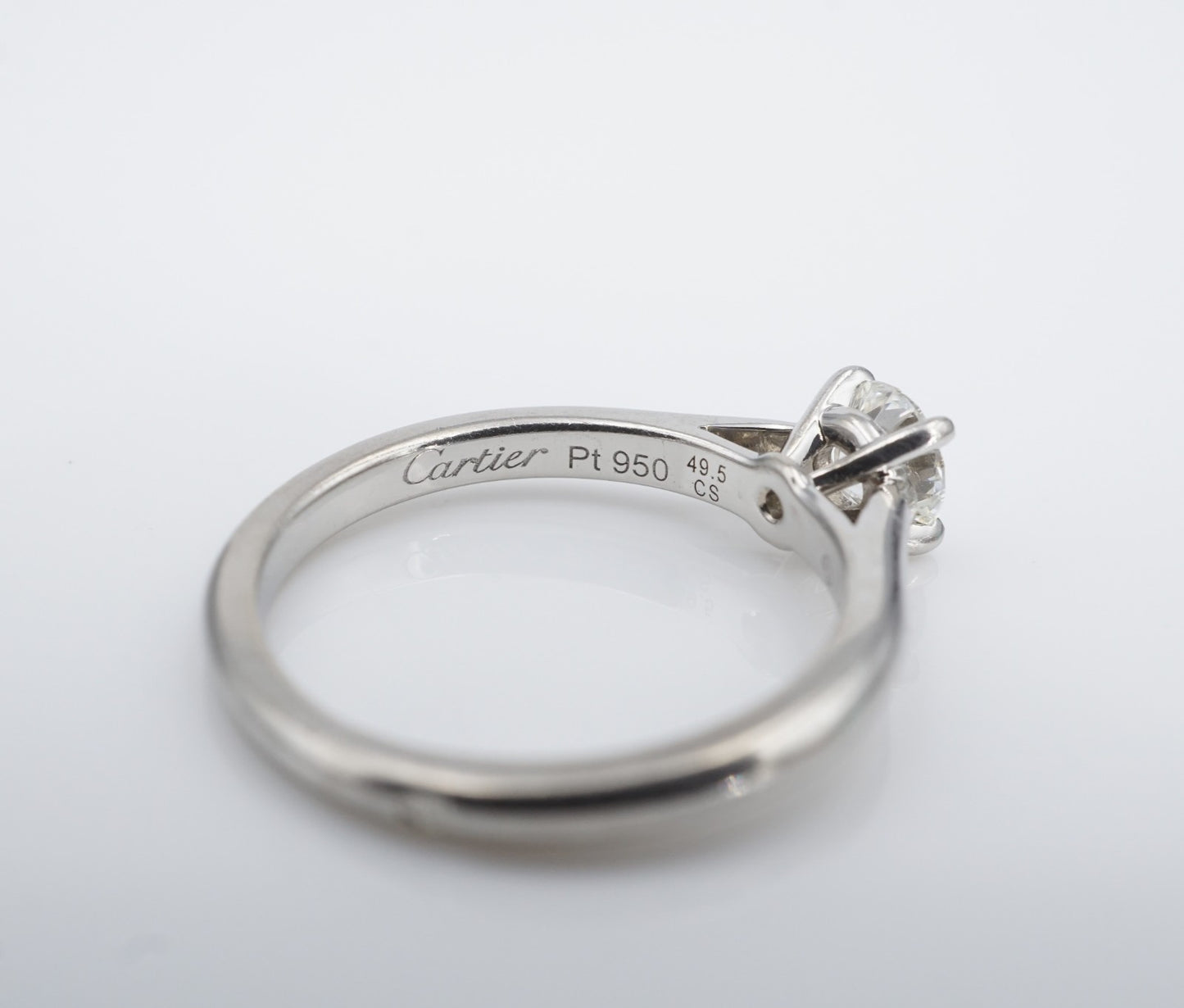 0.45ct Round Brilliant Diamond Solitaire Ring — GIA Certified, Platinum