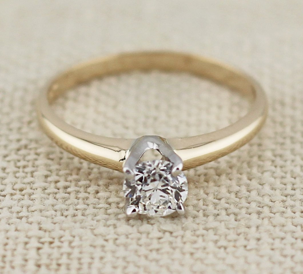 0.53ct Old European Cut Art Deco Diamond Ring — GIA Certified, Platinum