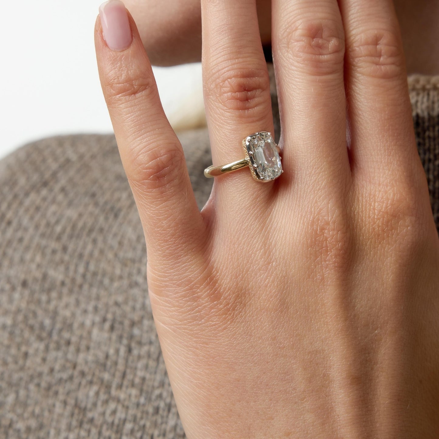 1.81ct Round Brilliant Halo Engagement Ring — GIA Certified, 14k White Gold