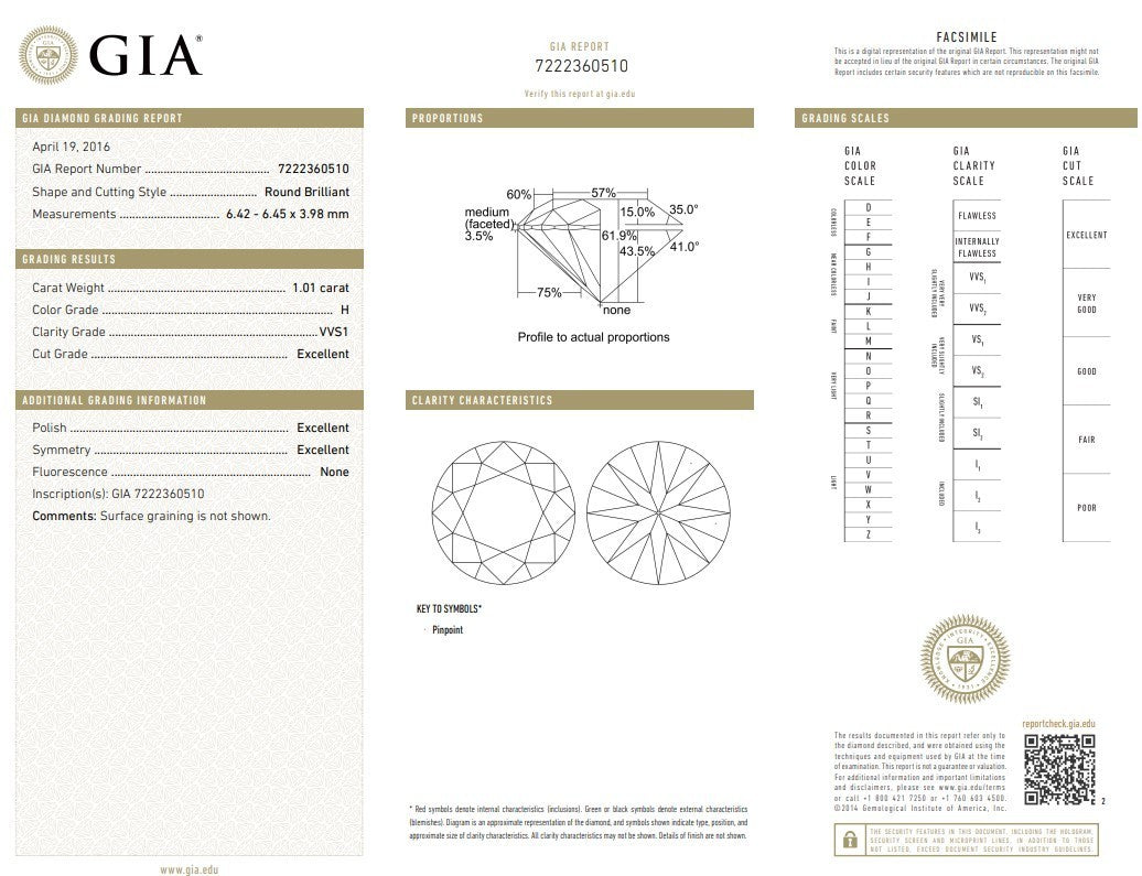 1.91ct Round Brilliant Diamond Halo Engagement Ring — GIA Certified, 18k White Gold