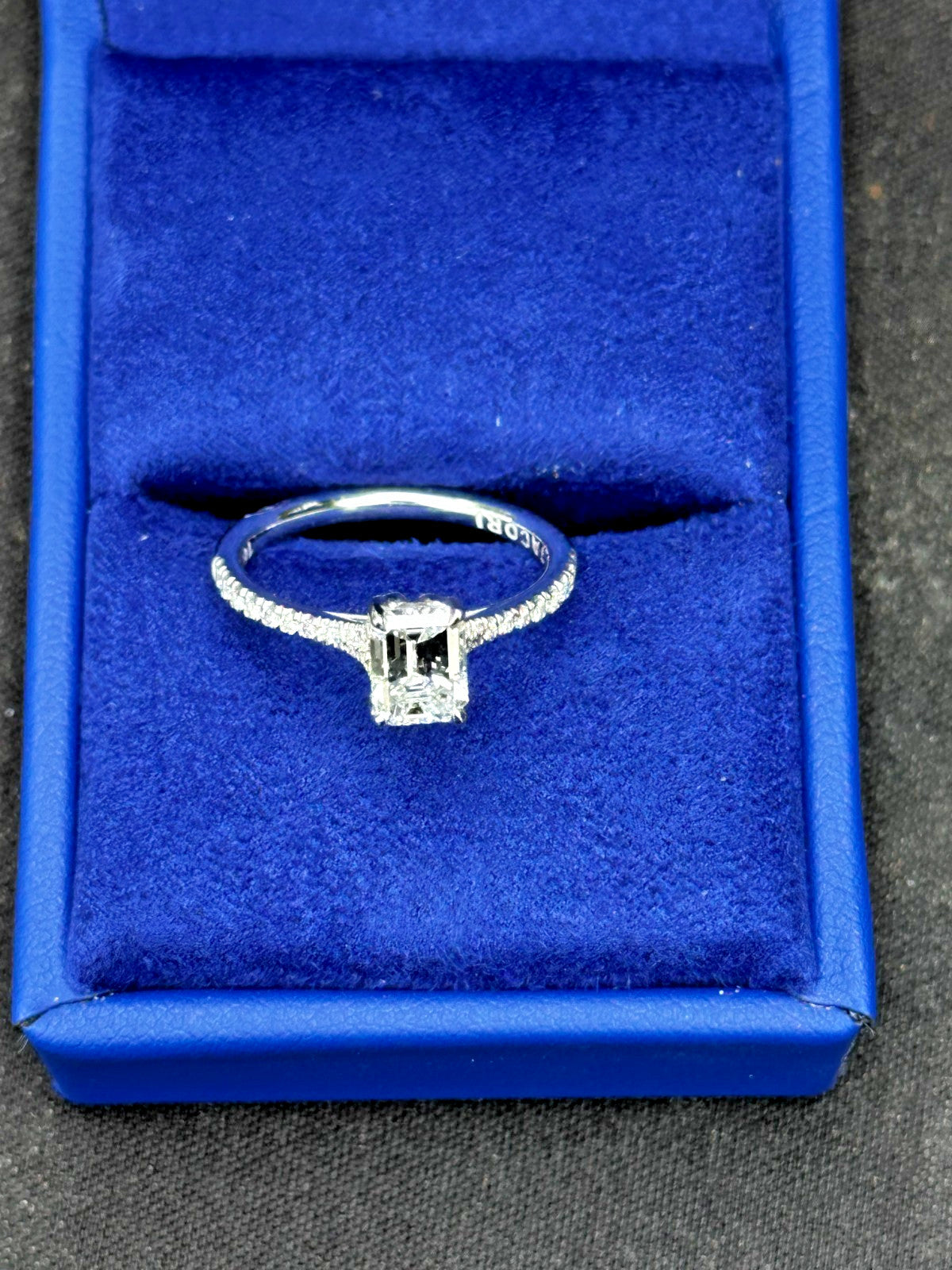 1.01ct Emerald Cut Diamond Engagement Ring — GIA Certified, 18k White Gold