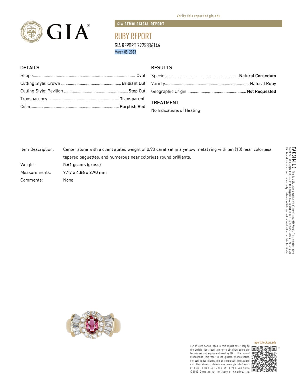 1.7ct Oval Diamond Engagement Ring — GIA Certified, 18k Gold