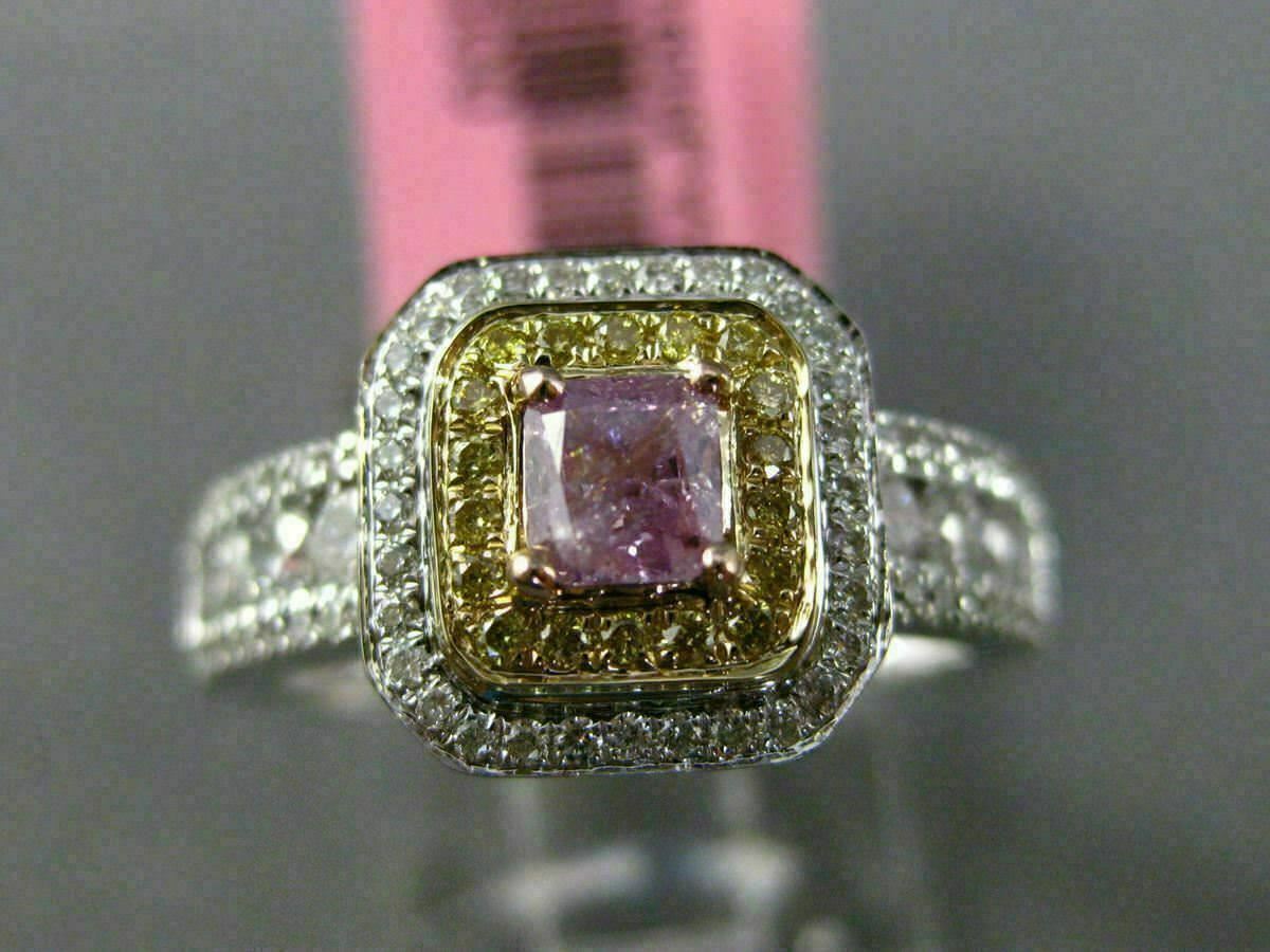0.93ct Cushion Diamond Halo Engagement Ring — GIA Certified, 18k Two-Tone Gold