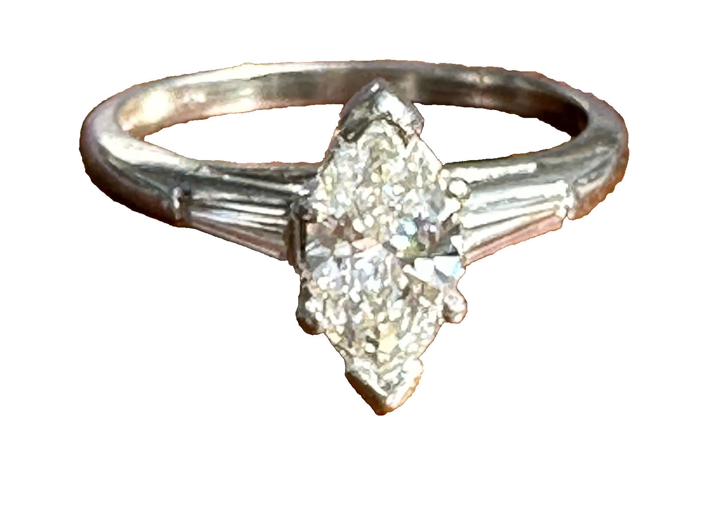 0.84ct Marquise Diamond 3-Stone Ring — GIA Certified, Platinum