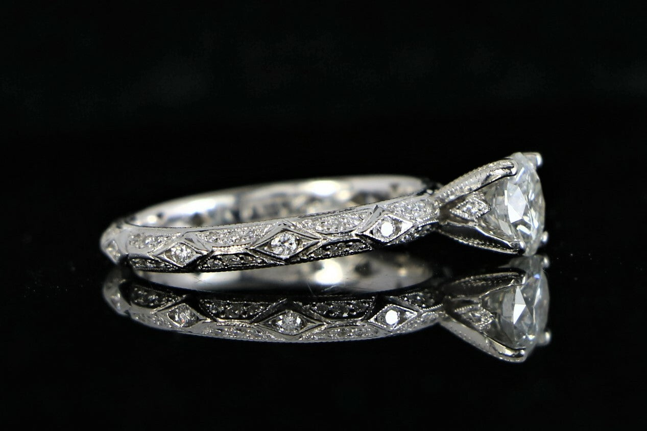 0.82ct Round Brilliant Diamond Eternity Ring — GIA Certified, Platinum