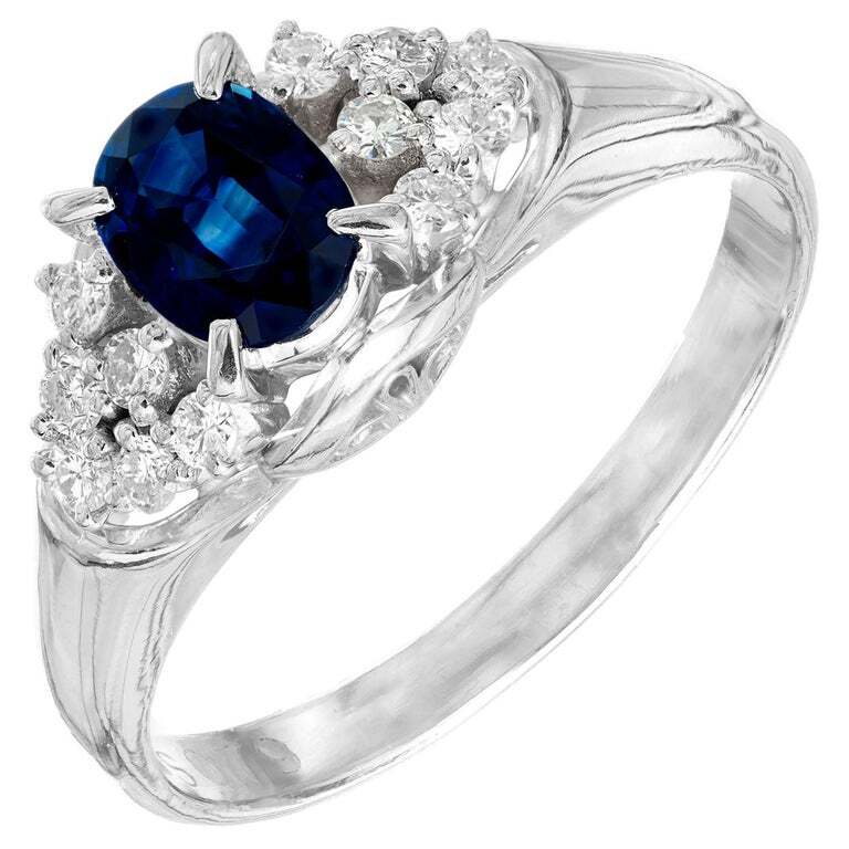 0.79ct Pear Diamond Halo Engagement Ring — GIA Certified, 18k Tri-Color Gold