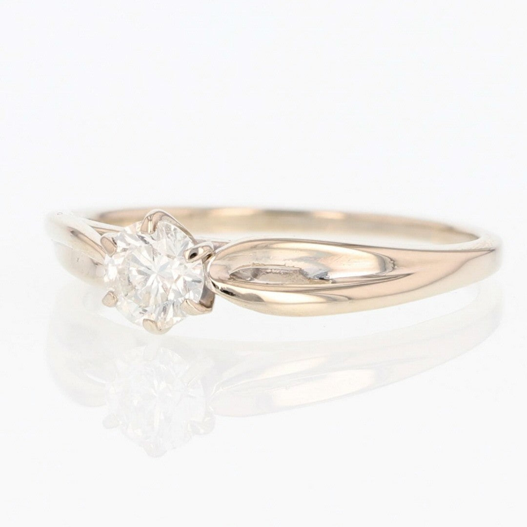 0.51ct Round Brilliant Diamond Solitaire Ring — GIA Certified, 14k White Gold