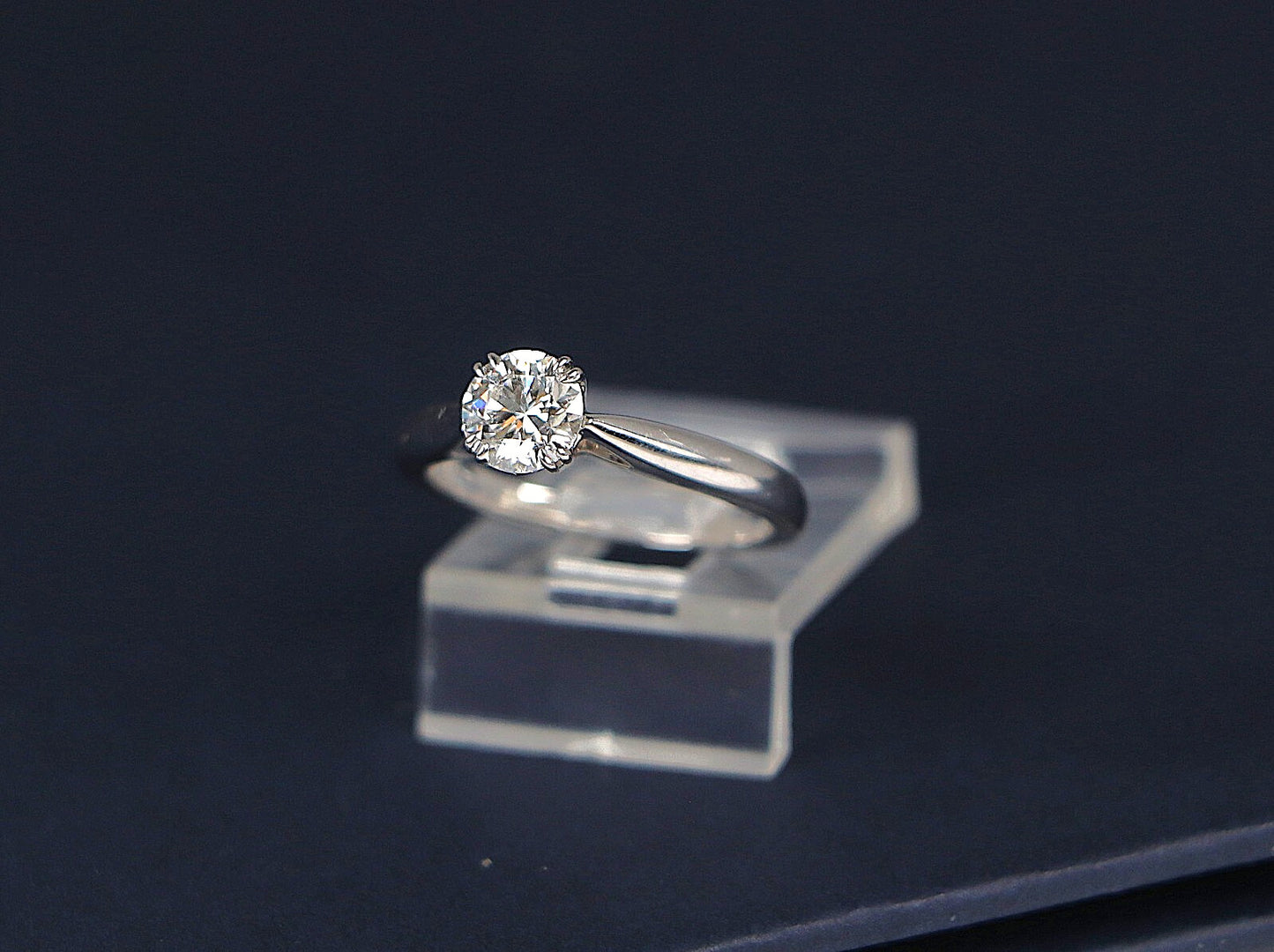 0.55ct Round Brilliant Diamond Solitaire Ring — GIA Certified, Platinum