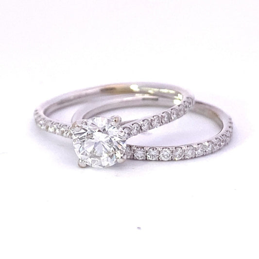 1.08ct Round Brilliant Diamond Engagement Ring — GIA Certified, Platinum