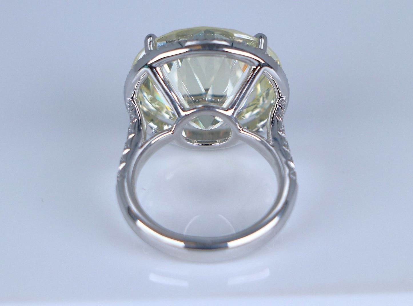 19.79ct Round Brilliant Diamond Engagement Ring — GIA Certified, Platinum
