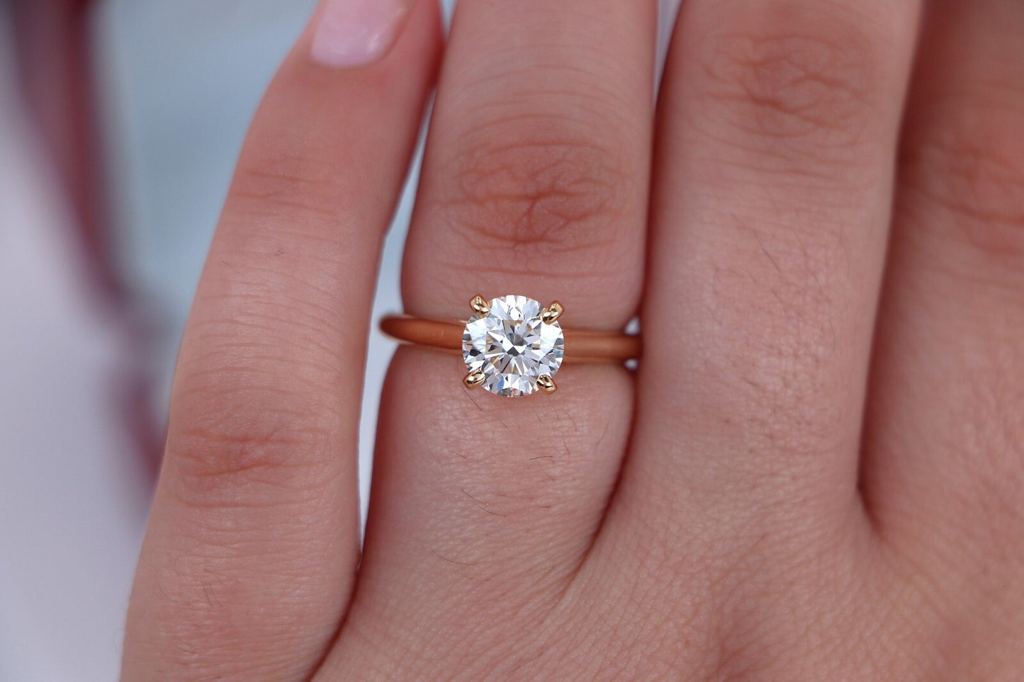 1.92ct Round Brilliant Diamond Solitaire Ring — GIA Certified, 18k Yellow Gold