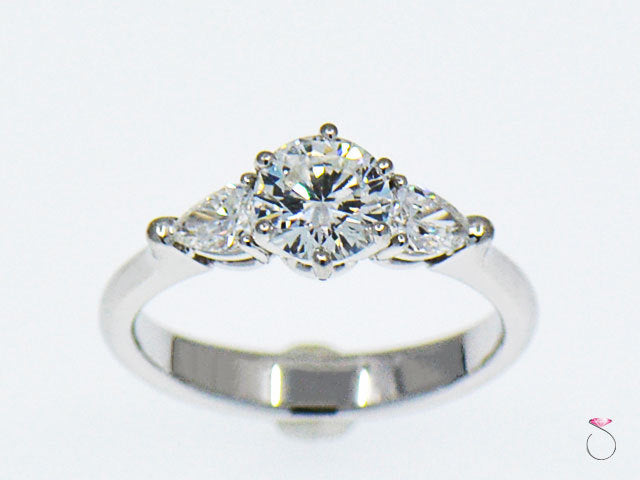 0.86ct Round Brilliant Hearts & Arrows Diamond Ring — GIA Certified, 14k Gold
