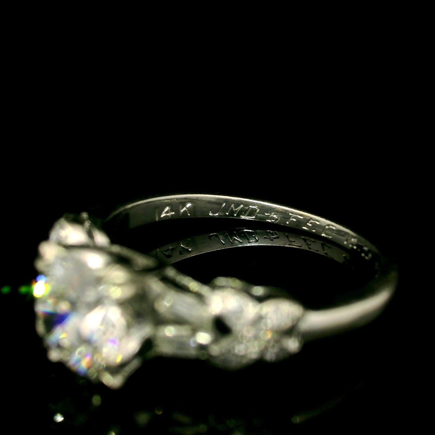 0.86ct Round Brilliant Hearts & Arrows Diamond Ring — GIA Certified, 14k Gold