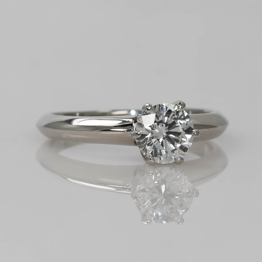 0.77ct Round Brilliant Diamond Solitaire Ring — GIA Certified, Platinum