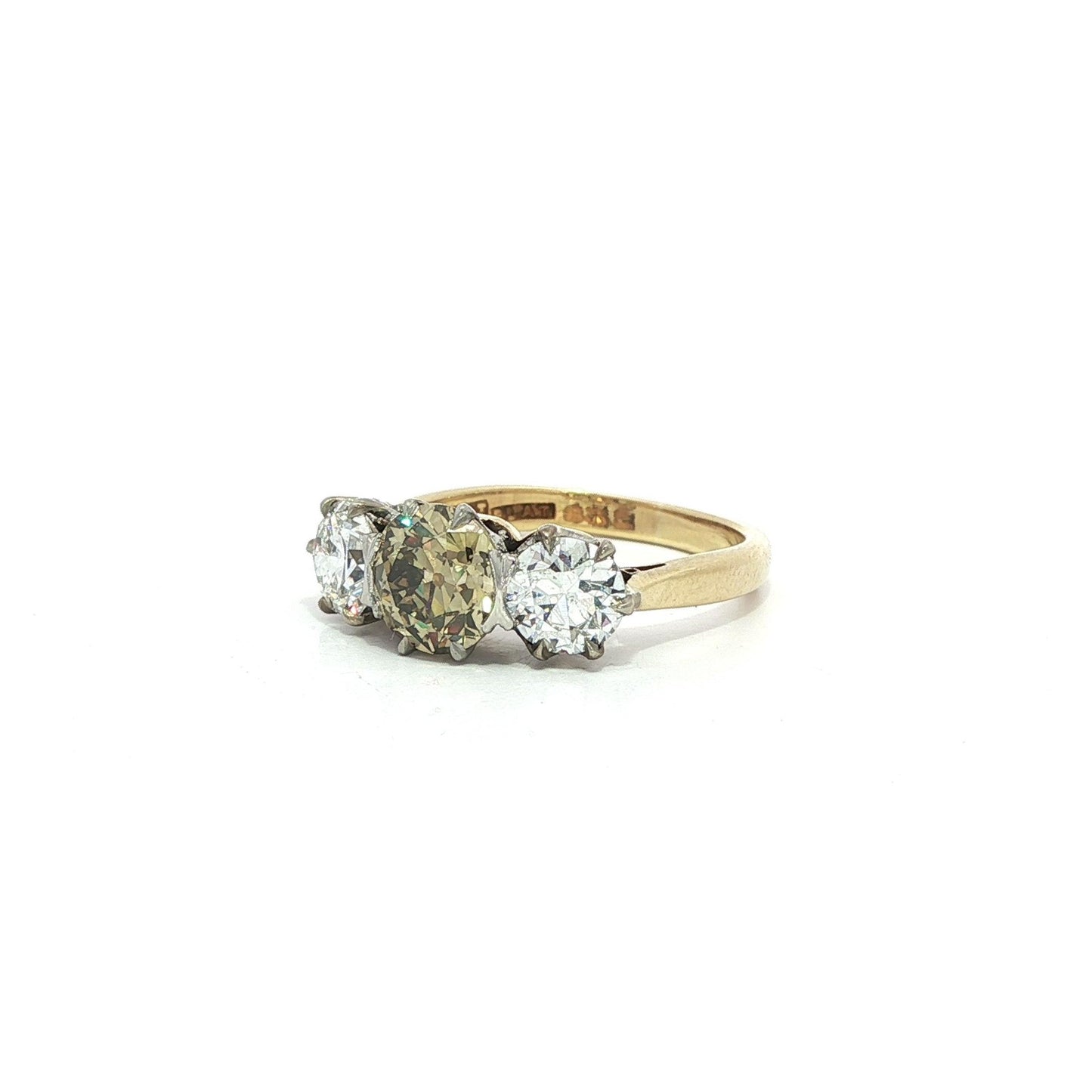 1.08ct Old Mine Cut Diamond Engagement Ring — GIA Certified, Platinum