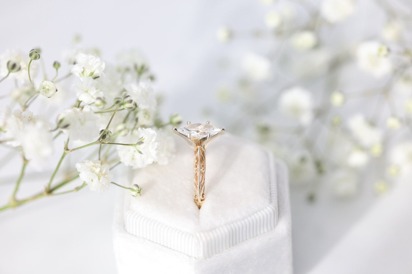 1.20ct Marquise Brilliant Diamond Ring — GIA Certified, 14k Yellow Gold