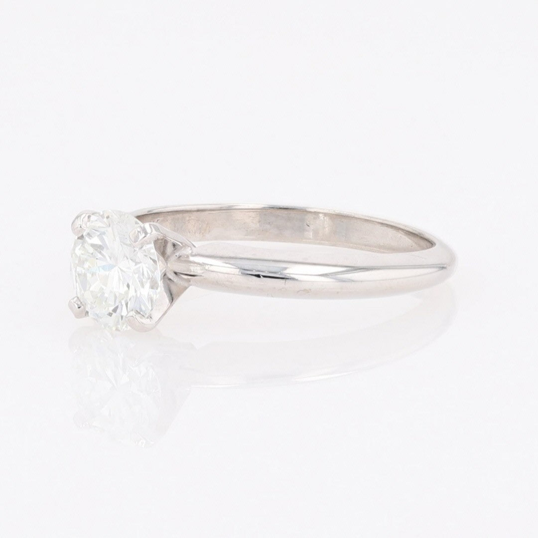 1.00ct Round Brilliant Diamond Solitaire Engagement Ring — GIA Certified, 14k White Gold