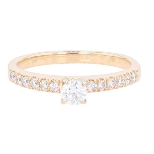 0.49ct Round Brilliant Art Deco Diamond Ring — GIA Certified, Platinum